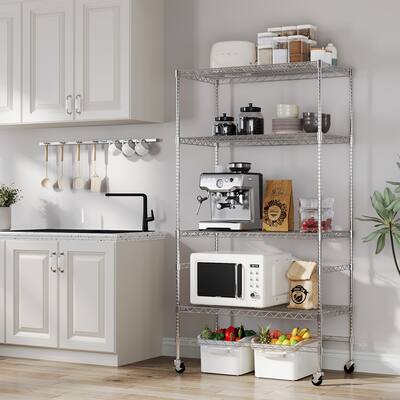 Heavy Duty Shelving Rack with Wheels