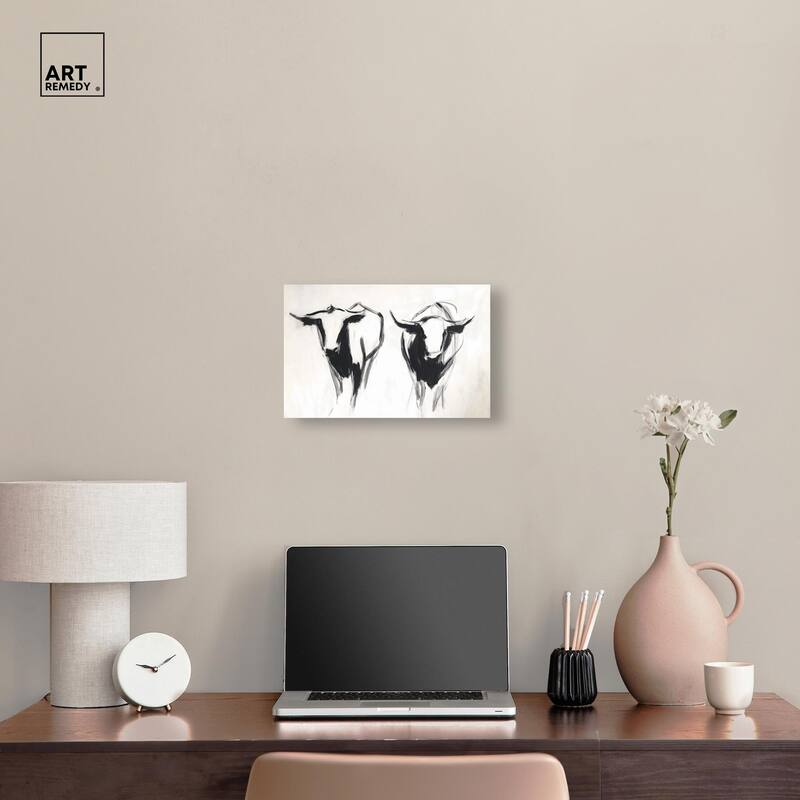 Bovine I Canvas by Art Remedy, Gallery Wrapped