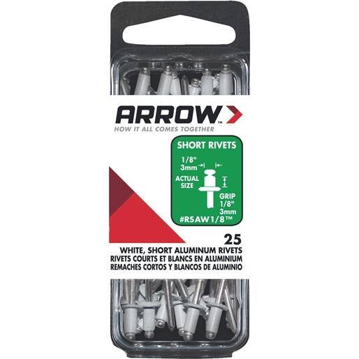 Arrow Fastener 1/8X1/8 Wht Alum Rivet RSAW1/8 Unit: CARD - Bed Bath ...