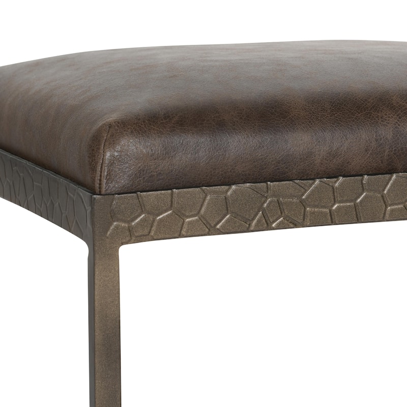 Classic Home Bose Leather Counter Stool