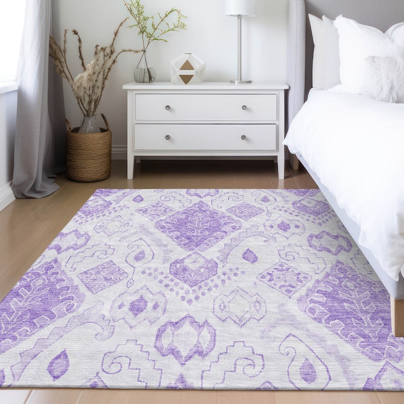 Machine Washable Indoor/ Outdoor Chantille Global Boho Rug