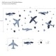 preview thumbnail 2 of 2, Bedtime Originals Little Aviator Airplane & Stars Wall Decals/Stickers