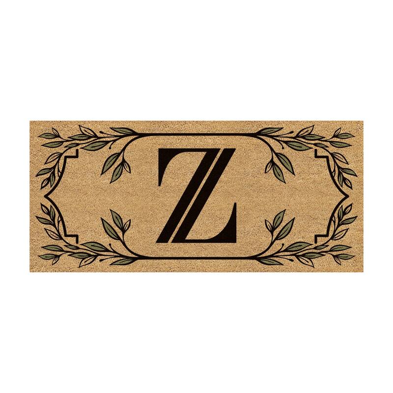 Monogram Flocked Sassafras Coir Switch Mat - Z