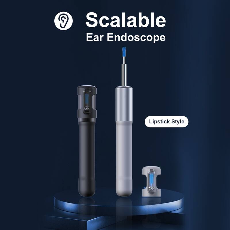 Scalable Ear Endoscope, Endoscope Camera with APP, Wifi connection - Black