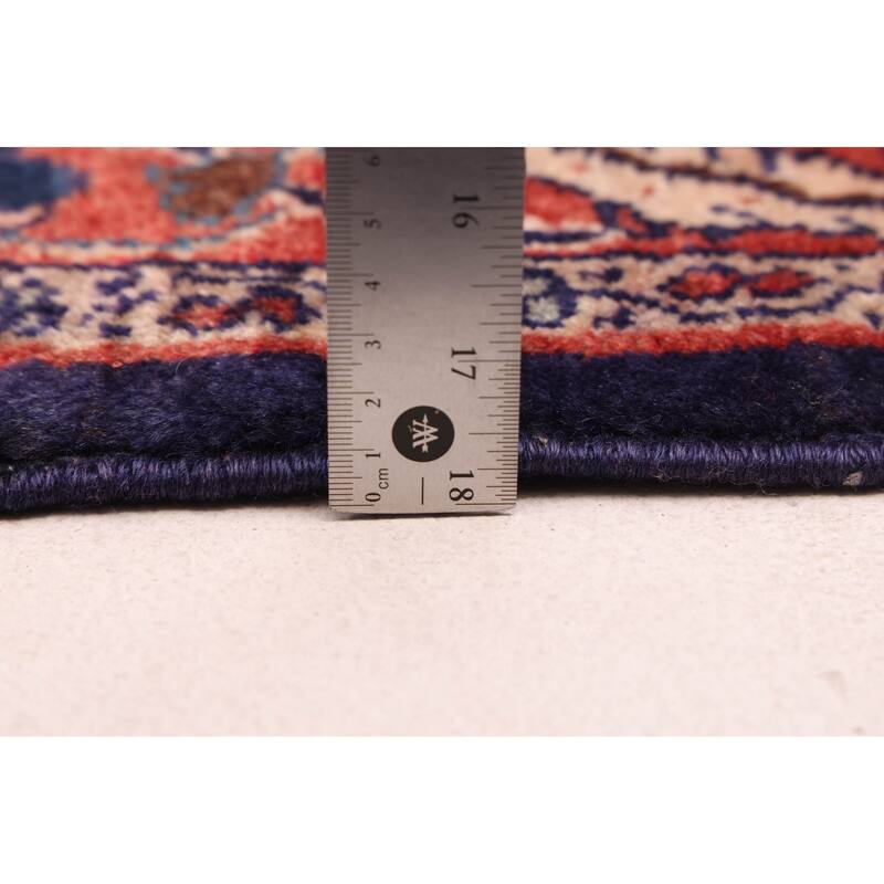 ECARPETGALLERY Hand-knotted Andelz Navy Wool Rug - 3'6 x 7'1