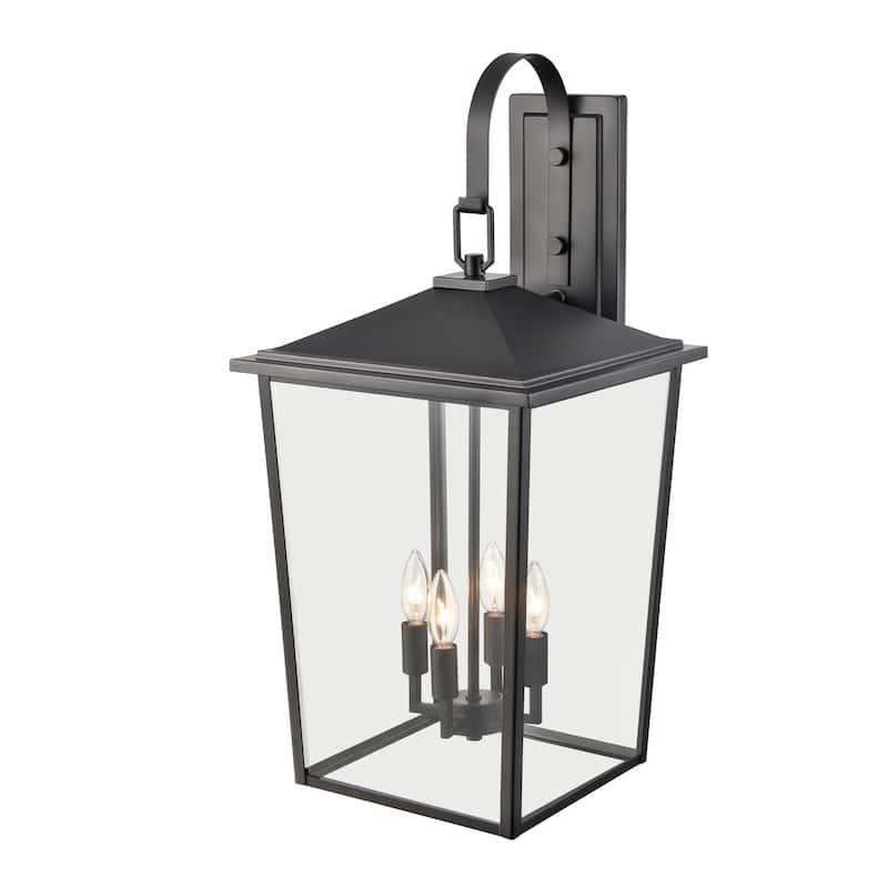 Fetterton 4-Light Outdoor Wall Sconce Powder Coated Black - Powder Coated Black