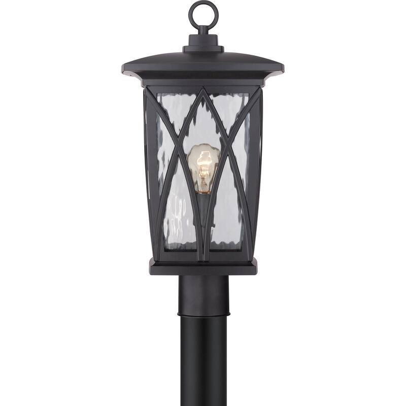 Grover 1-Light Outdoor Post Mount in Mystic Black