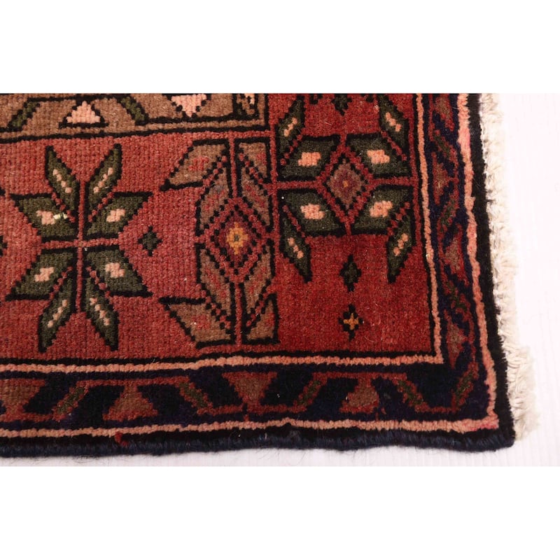 ECARPETGALLERY Hand-knotted Andelz Dark Red Wool Rug - 4'8 x 7'7