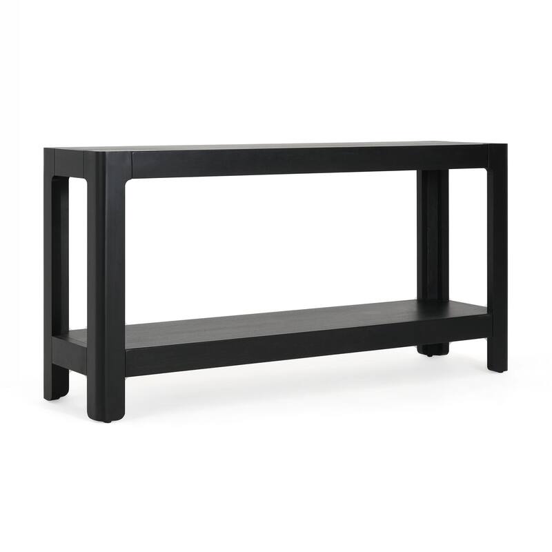 Modern Farmhouse Console Table,Elegant Minimalist Design with Premium Wood Veneer and Rounded Corners