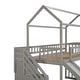 preview thumbnail 27 of 29, Friendly Design Twin Loft House Bed with Two Drawers and Slide, Maximized Space Saving, Health and Comfort
