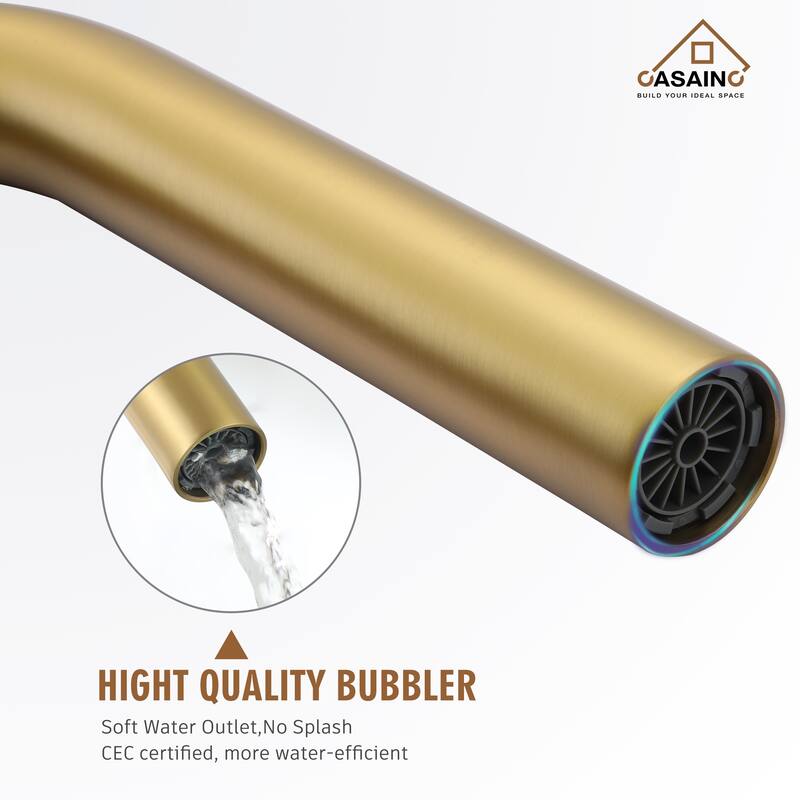 CASAINC Freestanding Single-Handle Bathtub Faucet with Hand Shower