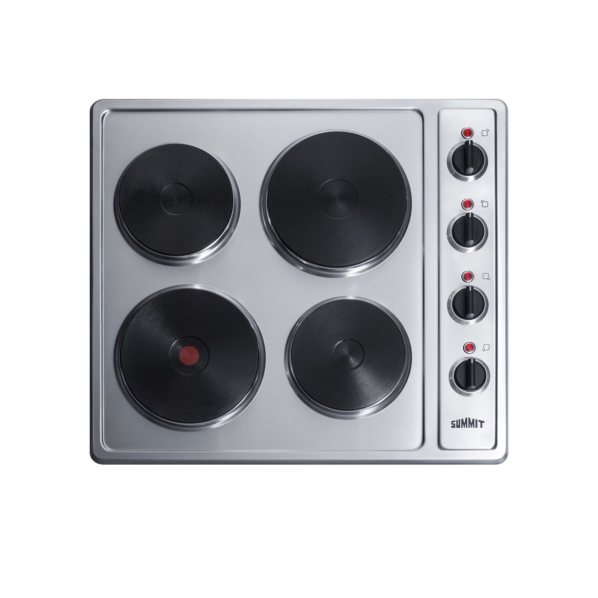 Shop Summit Csd4b24 24 Wide 4 Burner Electric Cooktop Stainless