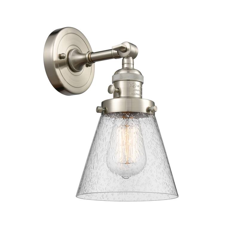 Innovations Lighting Small Cone Single Light 10" Tall Bathroom Sconce