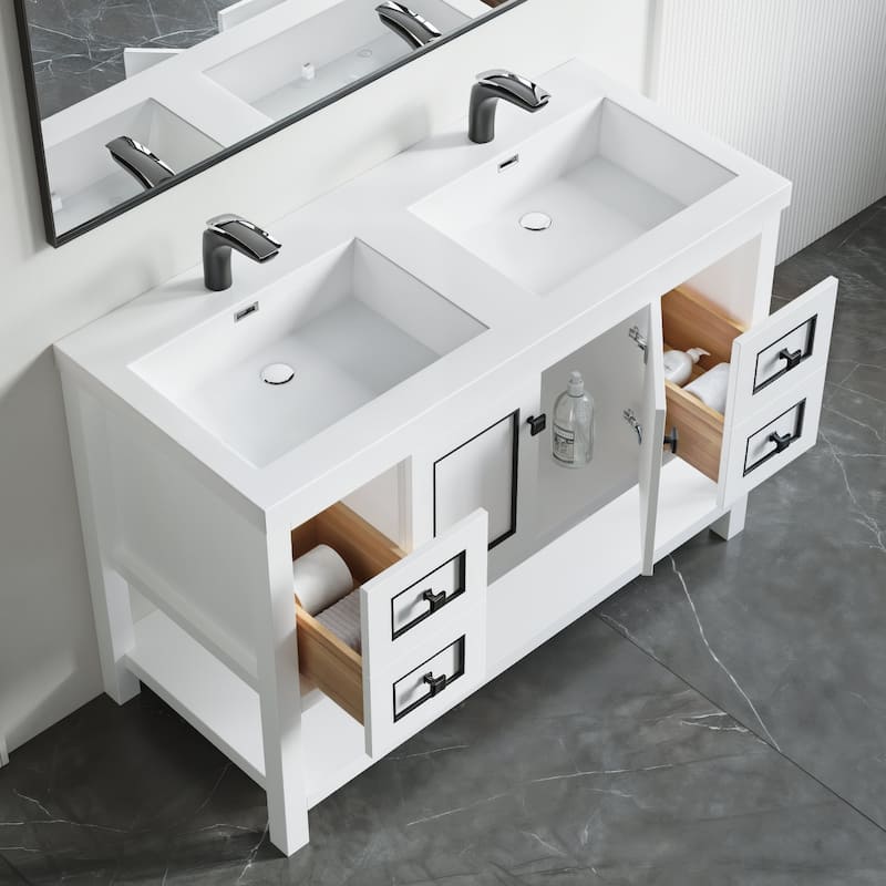 Davis 48" Double Bathroom Vanity Set