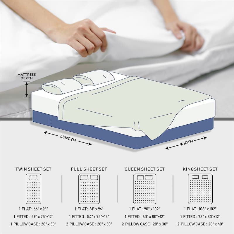 Color Sense Super-Soft & Cozy Knitted Jersey Sheet Set