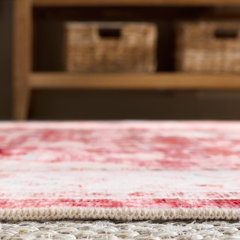 Martha Stewart Zlatija Machine Washable & Slip Resistant Rug