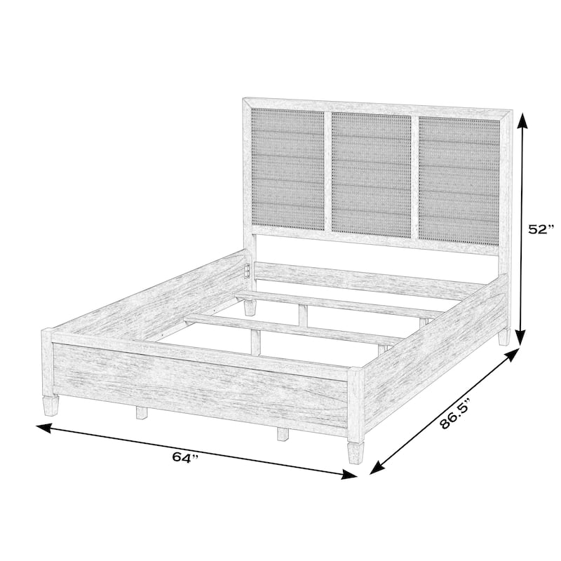 Flagstaff Cane Panel Bed