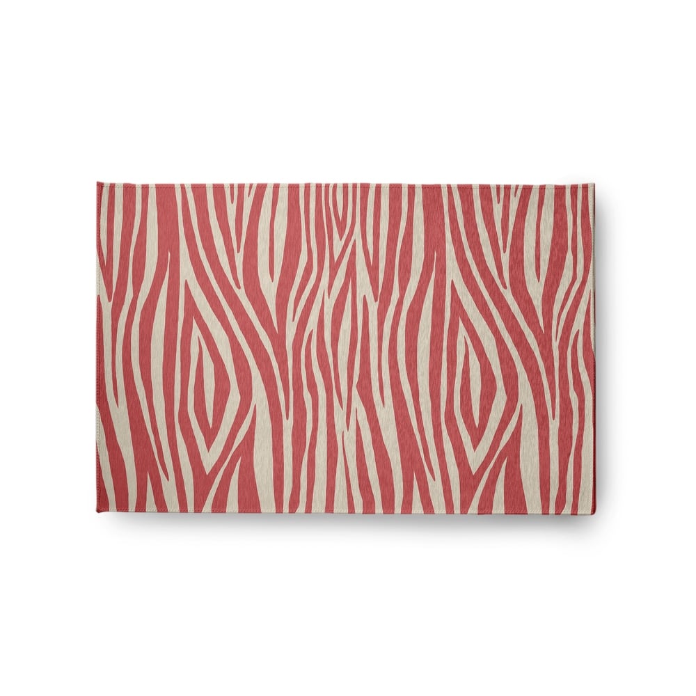 Wood Stripe Design Chenille Area Rug