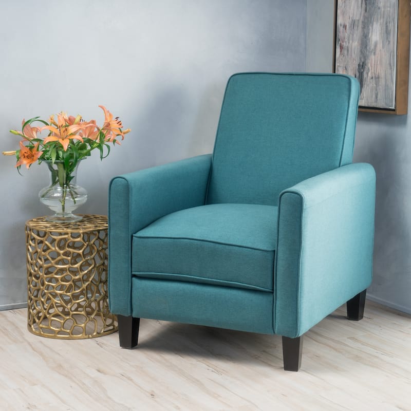 Darvis Fabric Recliner Club Chair by Christopher Knight Home - Dark Teal