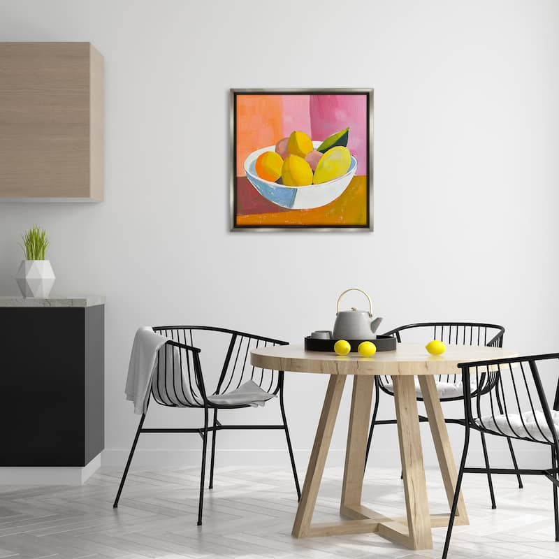 Stupell Bold Kitchen Citrus Fruits Framed Floater Canvas Wall Art Design By Walker Noble