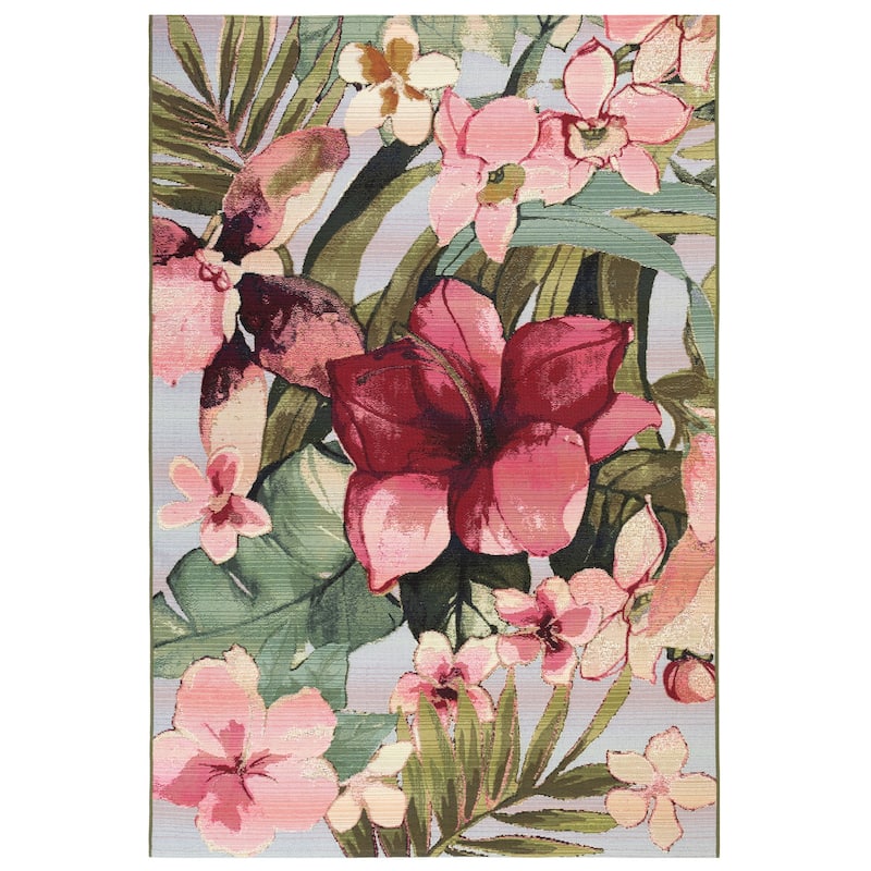 Liora Manne Marina Tropical Floral Indoor/Outdoor Rug