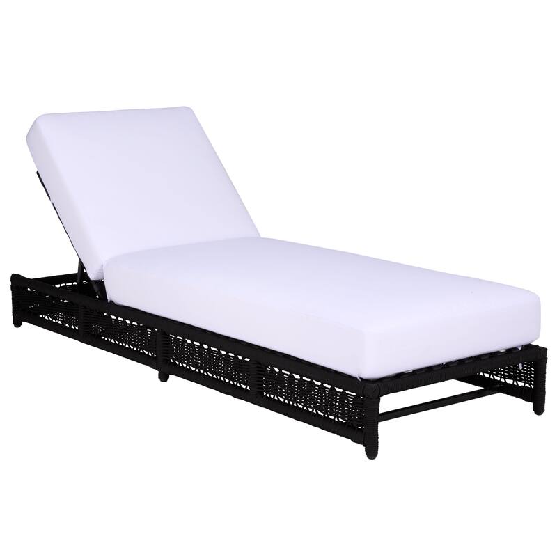 SAFAVIEH Outdoor Living Callan Lounger - 75"W x 26"D x 13"H