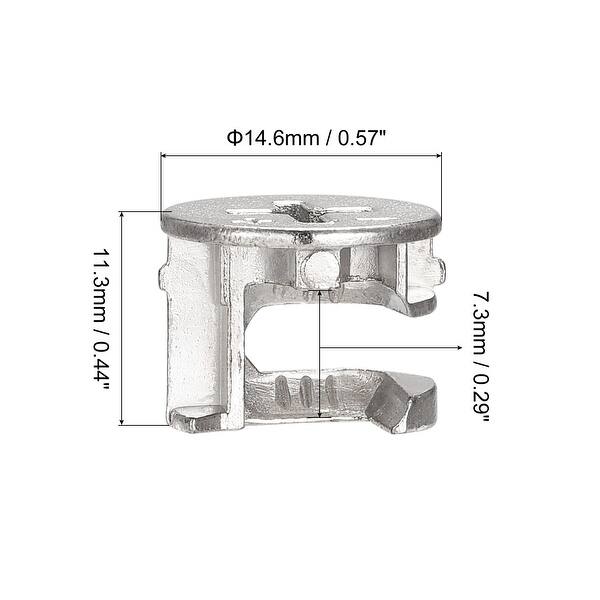 Cam Lock Nut for Furniture, 14.6x11.3mm Joint Connector Locking Nuts
