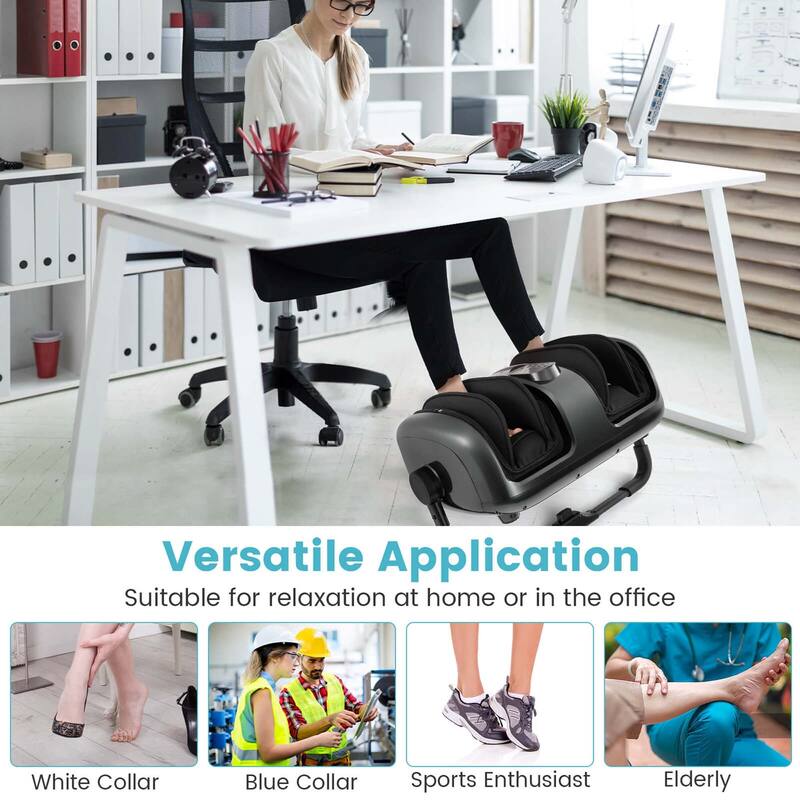 Costway Foot & Calf Massager Vibration Compression Electric Leg - See Details
