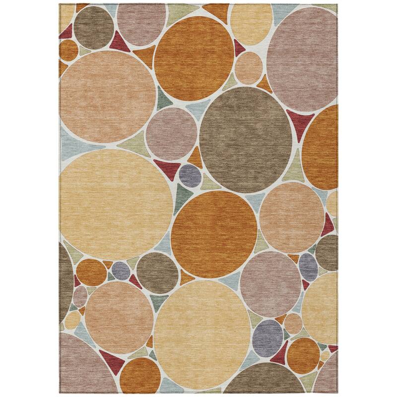 Machine Washable Indoor/ Outdoor Contemporary Rowan Chantille Rug