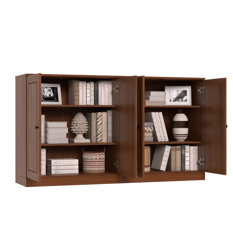 Palace Imports Solid Wood Sideboard, Raised Panel Doors, Adjustable Shelves