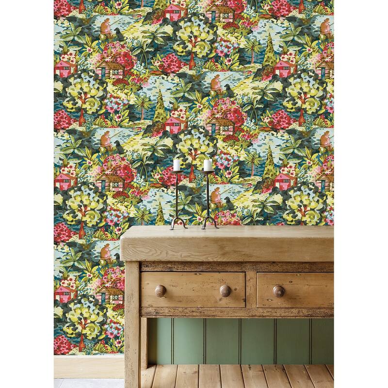 Caroline et Bettina Multi le Forestier Peel & Stick Wallpaper