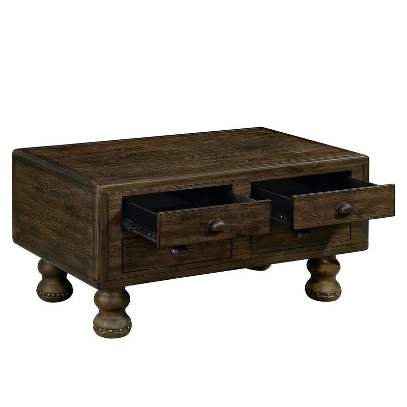 Espresso Snack Table Center Table Corner Table Decorative Table - Espresso