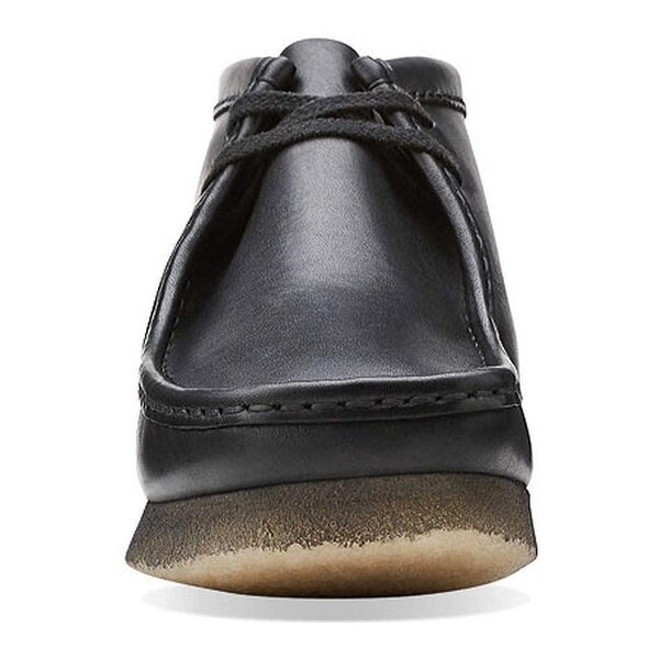 black leather clarks wallabee