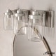 preview thumbnail 24 of 50, Hunter Devon Park Bathroom Vanity Wall Light, Damp Rated, Rustic, Farmhouse