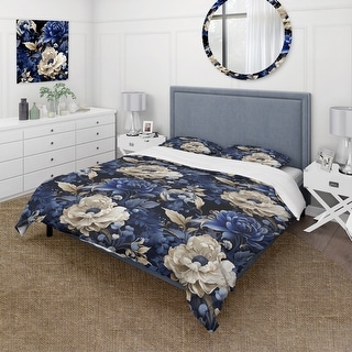 Designart “Cobalt Blue Renaissance Victorian Pattern II” Cottage