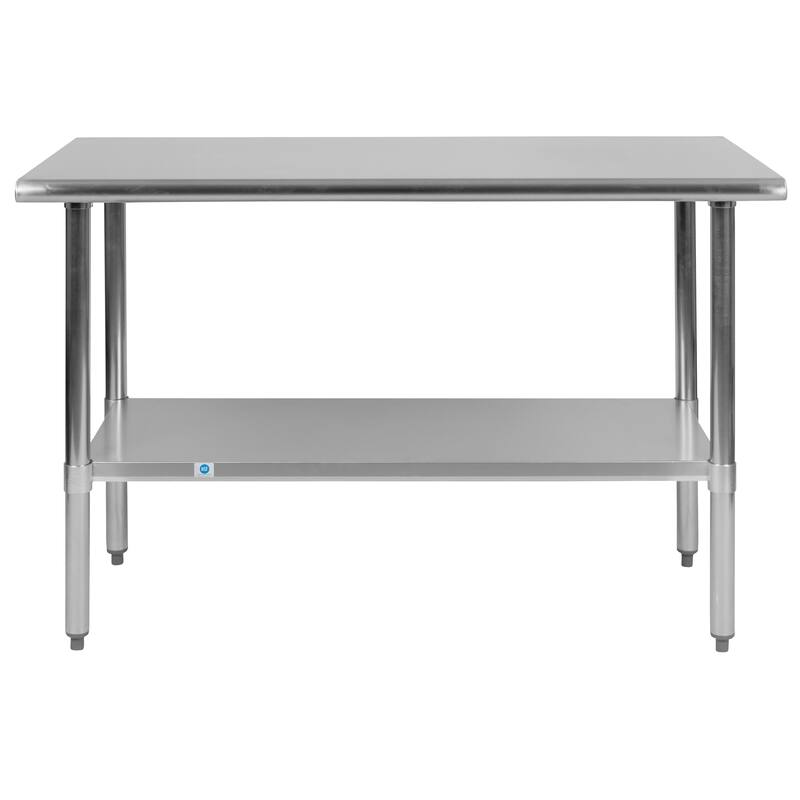 Stainless Steel 18 Gauge Work Table with Undershelf