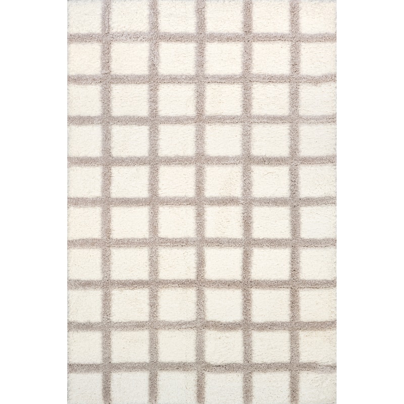 Nuloom Christabel Checkered High-Low Shag Area Rug