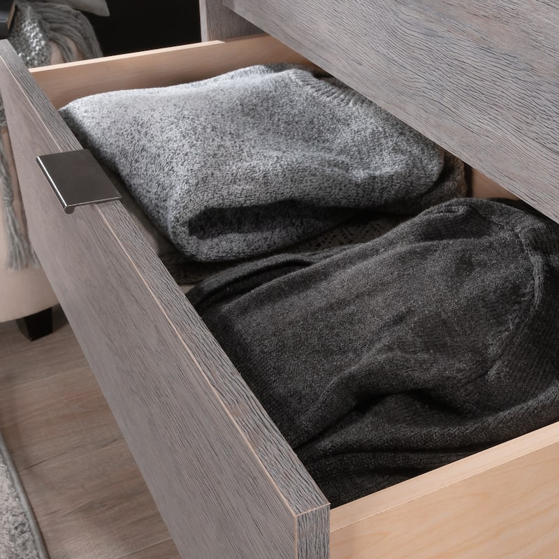 Engineered Wood Contemporary 4-Drawer Chest, Brown