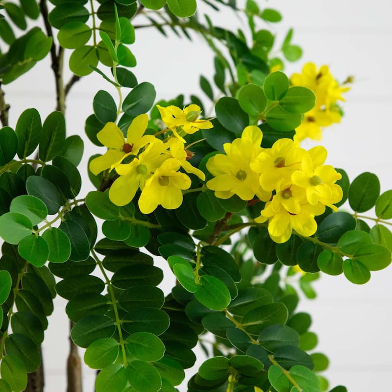 Flowering Citrus Artificial Potted Tree - 6'