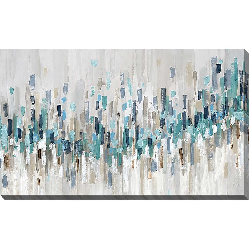 "Blue Staccato" Print on Canvas