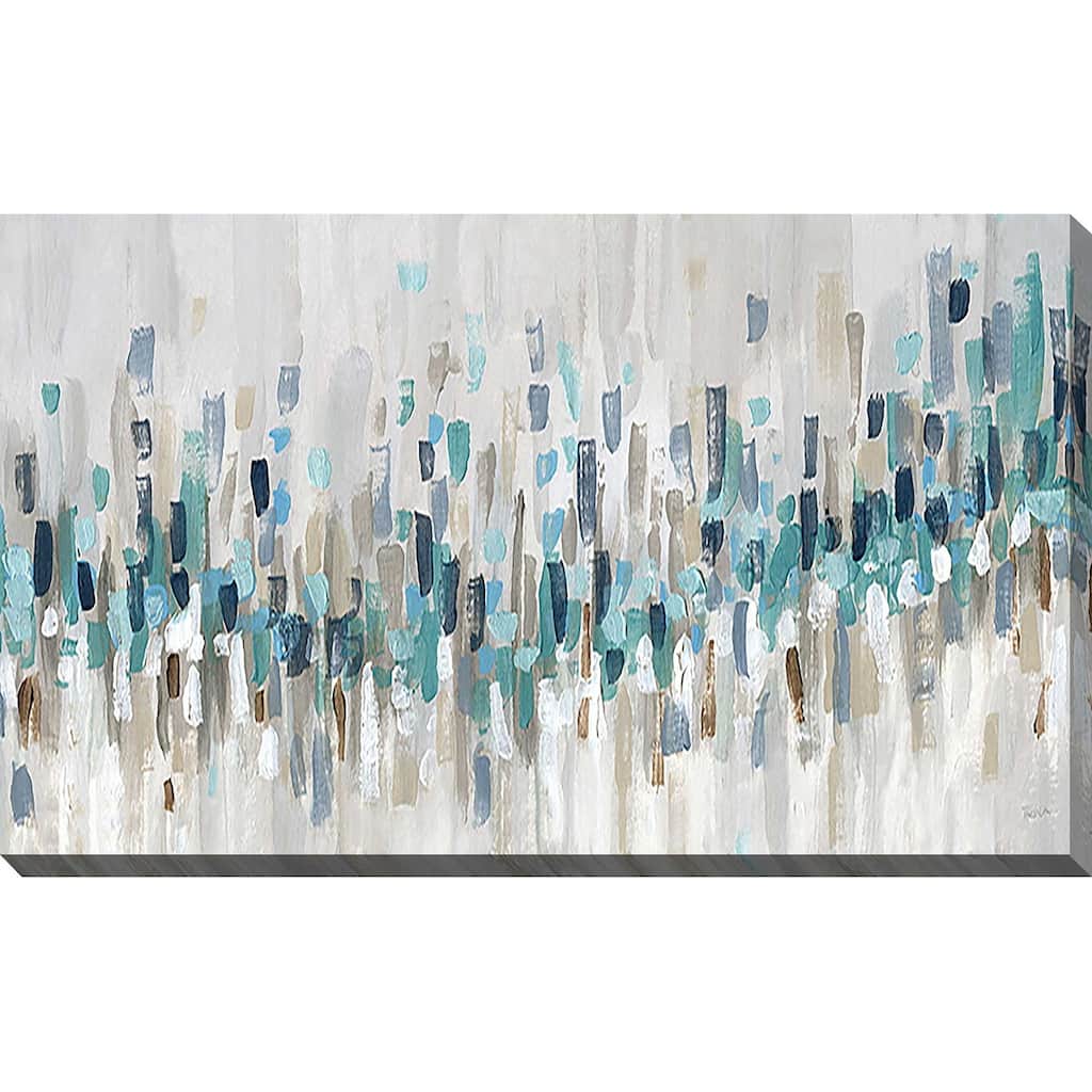 "Blue Staccato" Print on Canvas
