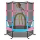preview thumbnail 1 of 8, Costway Youth Jumping Round Trampoline 55'' Exercise W/ Safety Pad - See Details Multicolor - See Details - Kids