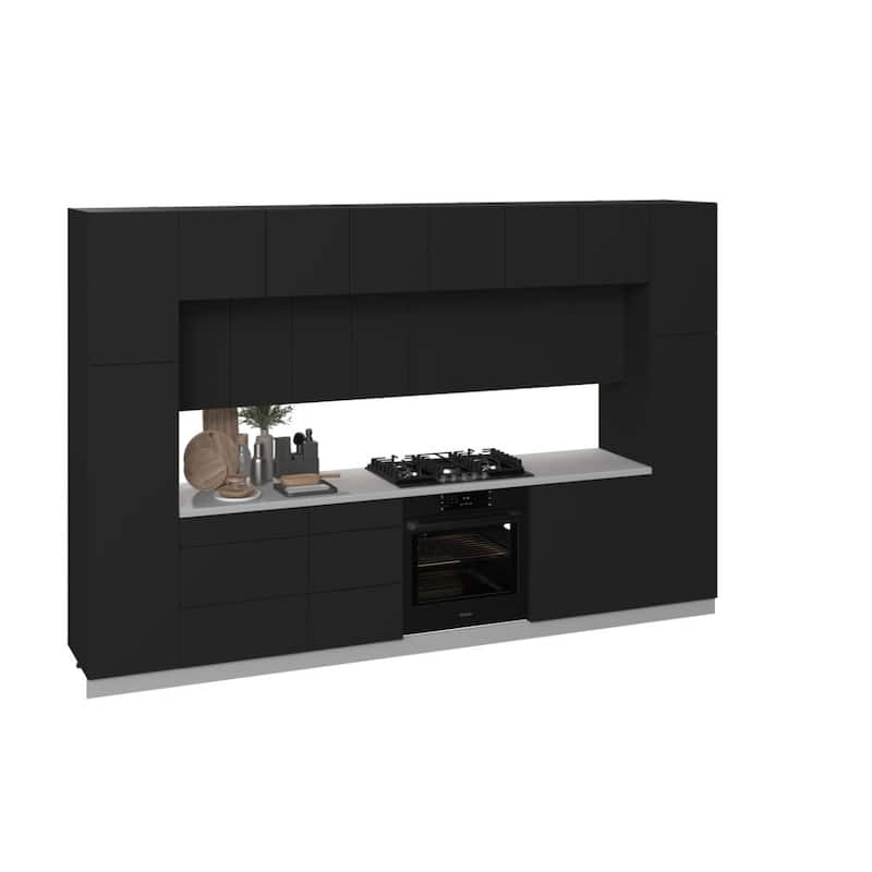 Kitchen Luxe Collection Black Color Base Size 12Ft Wide - 143x24 - Black