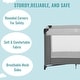 preview thumbnail 19 of 26, Dream On Me Zazzy Portable Playard with Bassinet