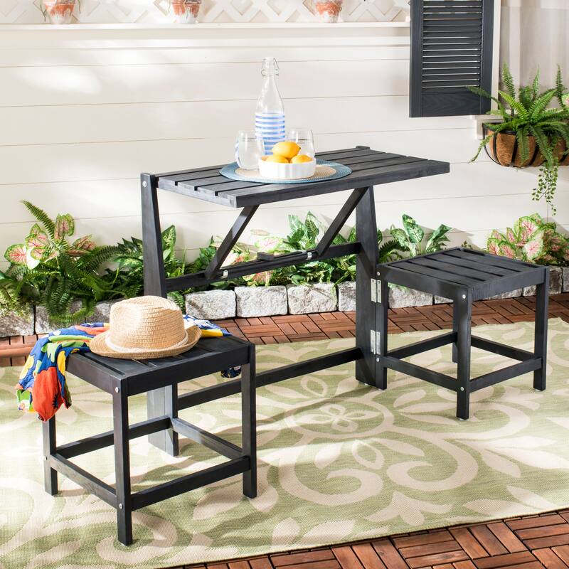 SAFAVIEH Outdoor Amina Transformer Bench - 63Wx20Dx32H