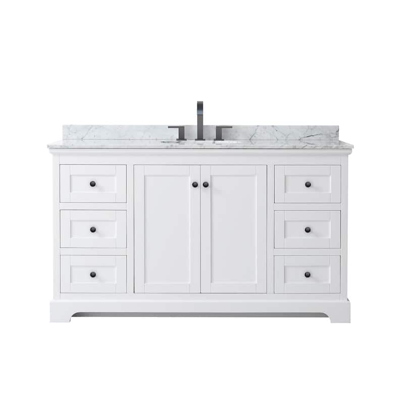 Wyndham Collection Avery 60" Free Standing Single Basin Vanity Set