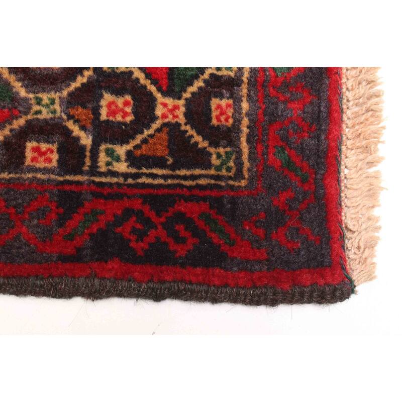 ECARPETGALLERY Hand-knotted Teimani Dark Grey Wool Rug - 2'9 x 4'2