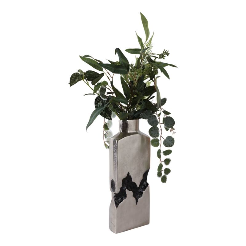 Metal Modern Sculptural Decorative Vase Abstract Design Artistic Form