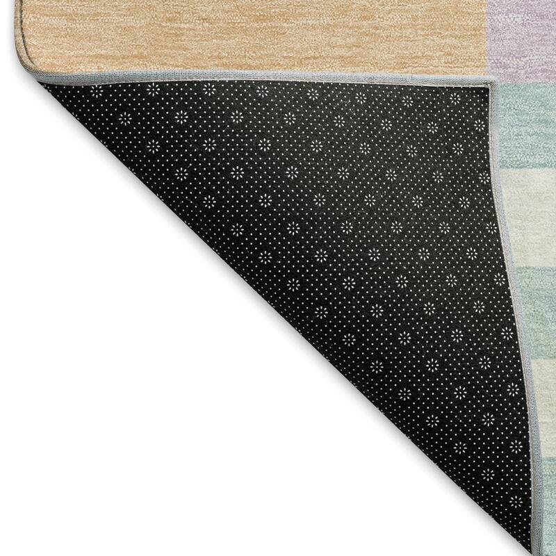 Machine Washable Indoor/ Outdoor Modern Hatch Chantille Rug