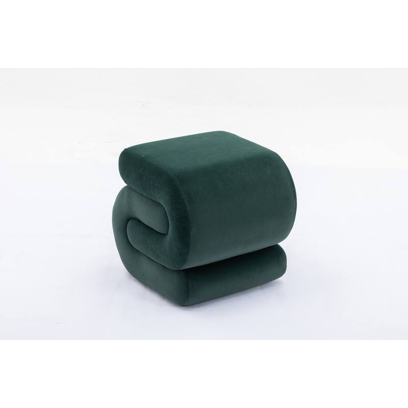 Modern S-shape Ottoman Makeup Stool Footstool for Living Room,Bedroom